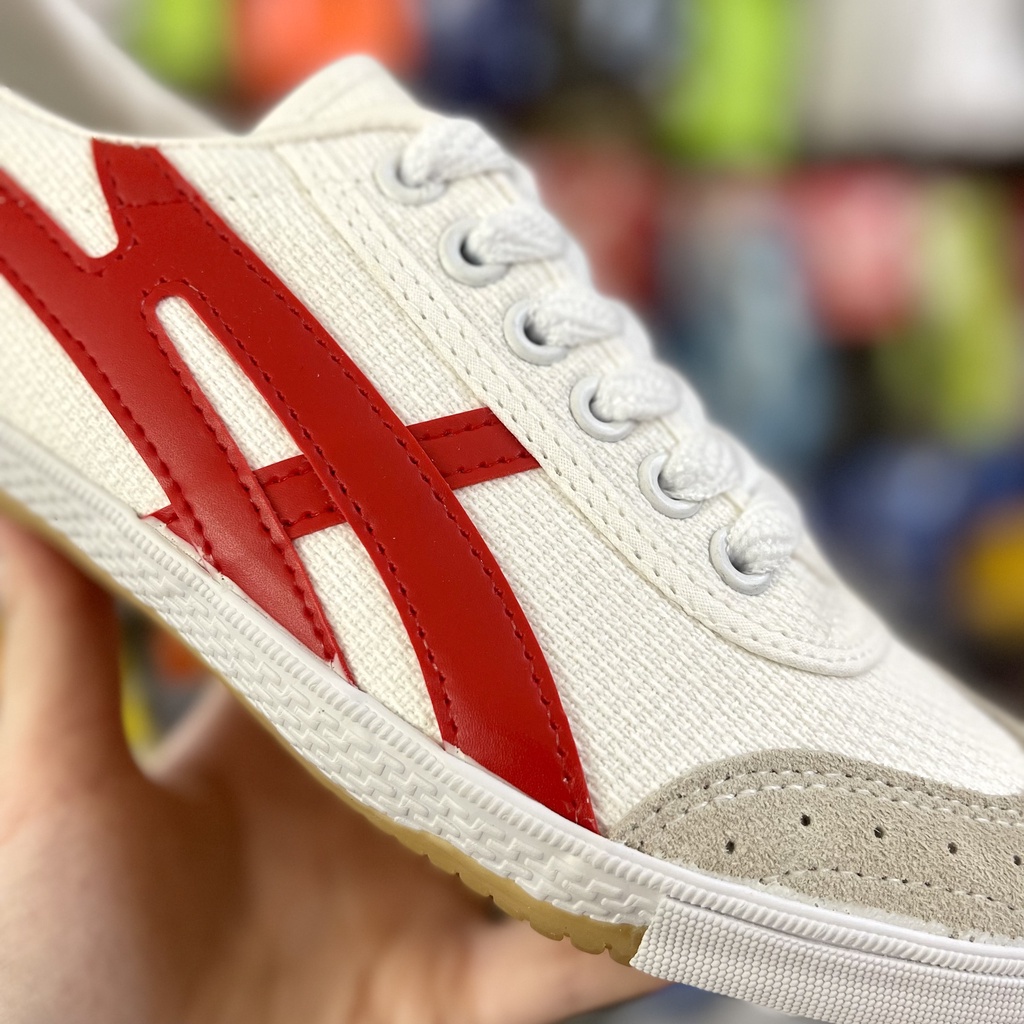 Giày Bata Chính Hãng Warrior Siêu Phủi Trắng Viền Đỏ - giày đá banh 2EVSHOP