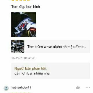 tem trùm wave alpha mẫu mới siêu chất