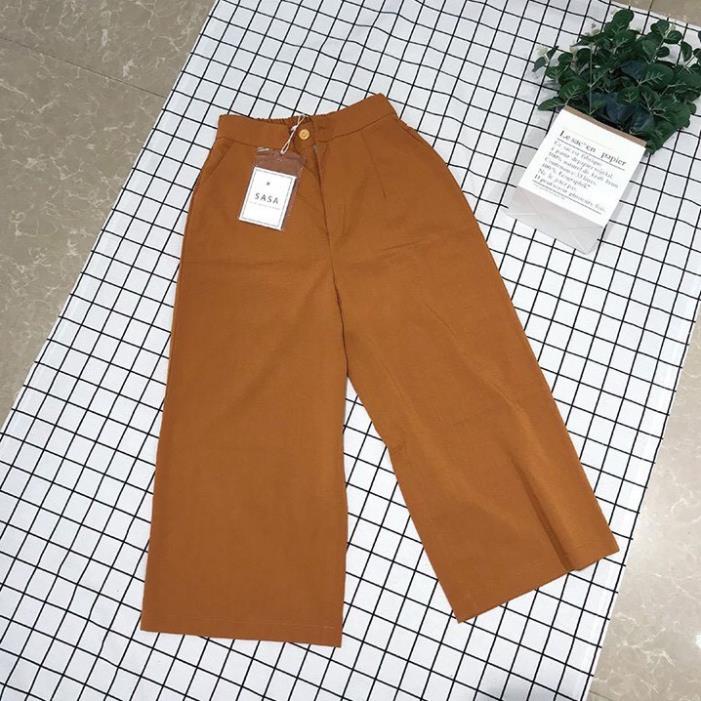 Bigsize  Quần ống rộng lửng chất đũi LƯNG THUN,chất xước siêu đẹp, siêu mịn, quần ống sớ thoáng mát