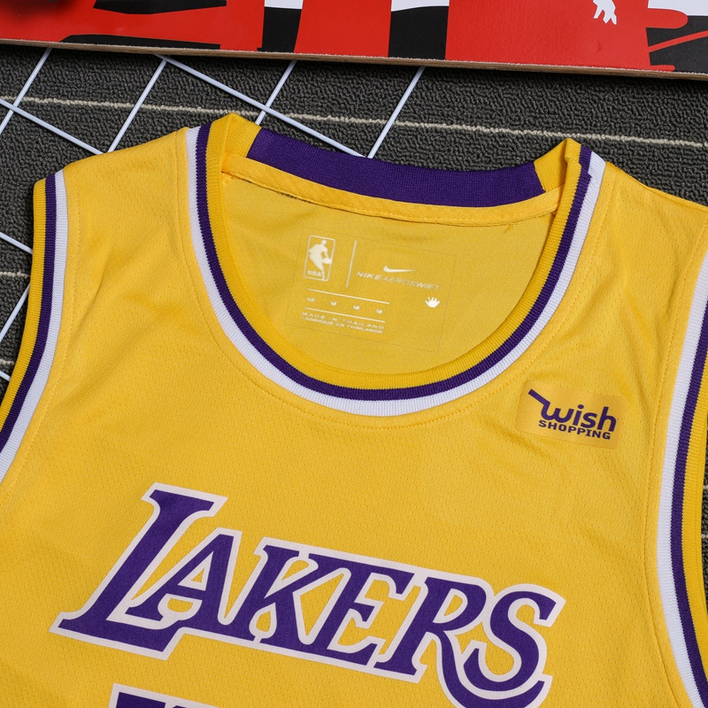 Nike NBA Los Angeles Lakers Kobe No. 24 Basketball Clothes Vest Summer Purple Yellow (Size: S-2XL)