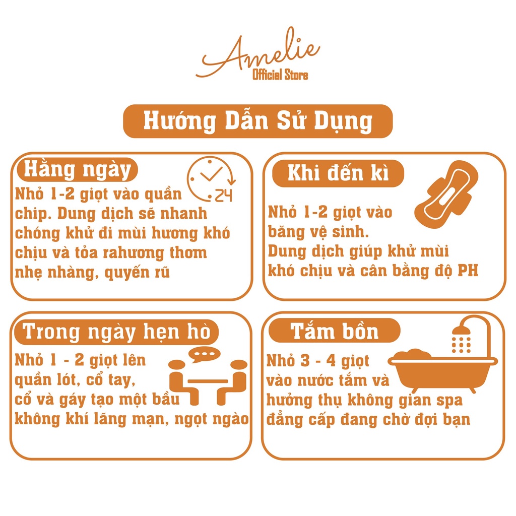 Nước Hoa Vùng Kín Cho Nữ Amelie Insolence Touch 5ml - Hương Trái Cây, Hoa Nhài, Hổ Phách Cổ Điển Sang Trọng