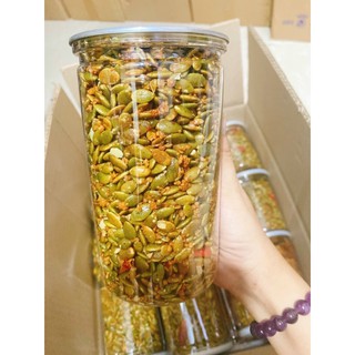 Hạt Bí rang tỏi ớt hộp 450g
