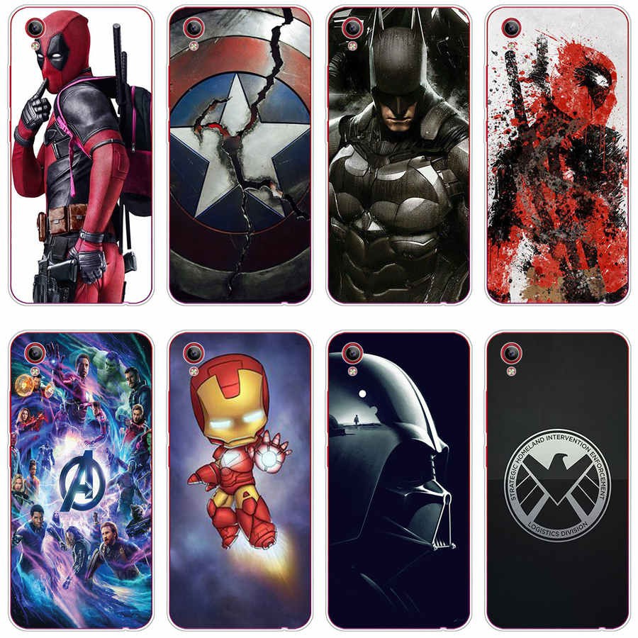 MARVEL Ốp Lưng Tpu In Hình Captain America Dễ Thương Cho Vivo Y53 Y55 Y91 Y91C S1 2019 S1 Pro