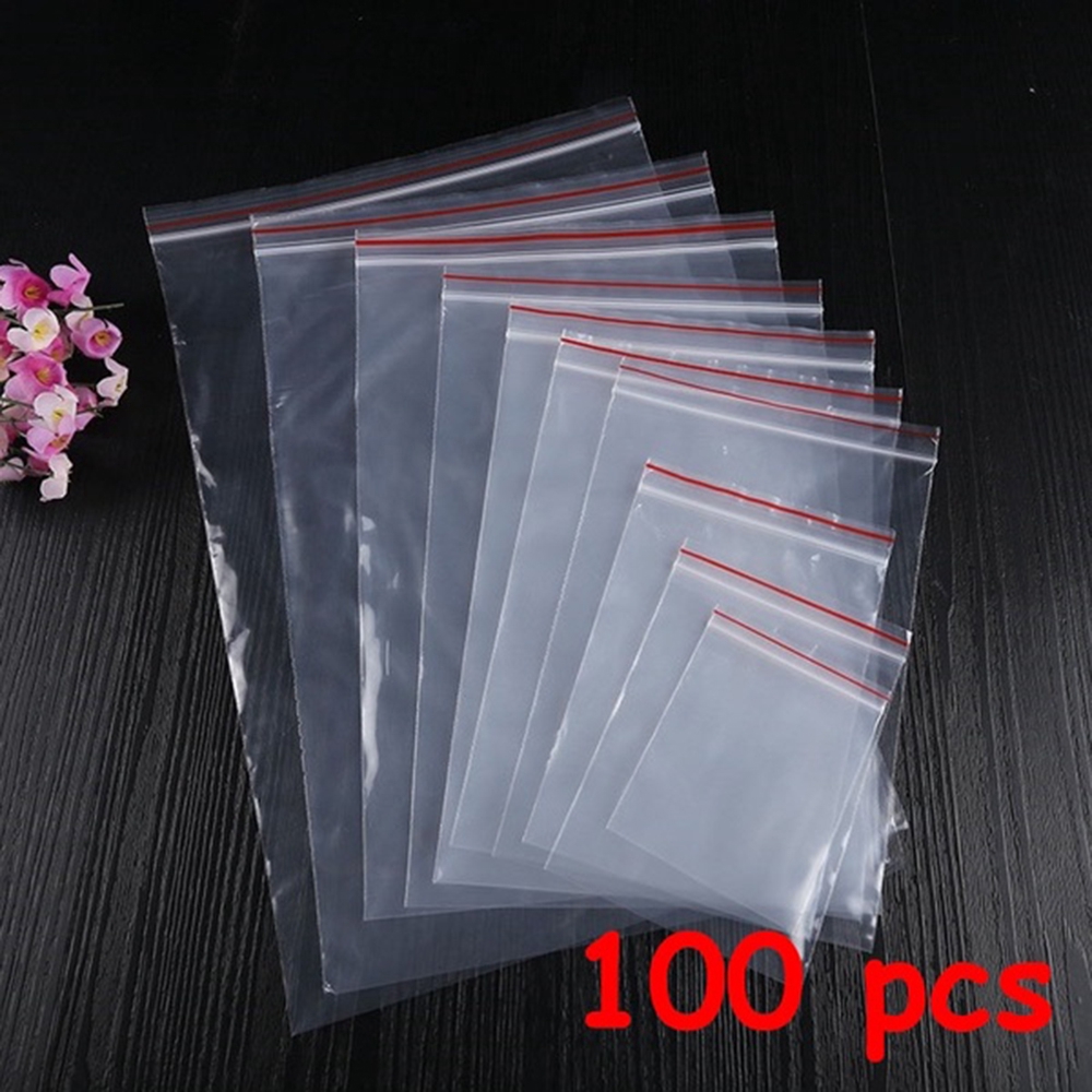 Set 100 túi khóa zip dùng để đựng thực phẩm đa năng