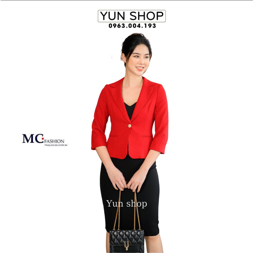 Áo Vest Nữ Blazer Thời Trang Công Sở Màu Đỏ Đẹp Đủ Size S,M,L,XL Chuẩn Phom Ôm Dáng Đẹp TAV392