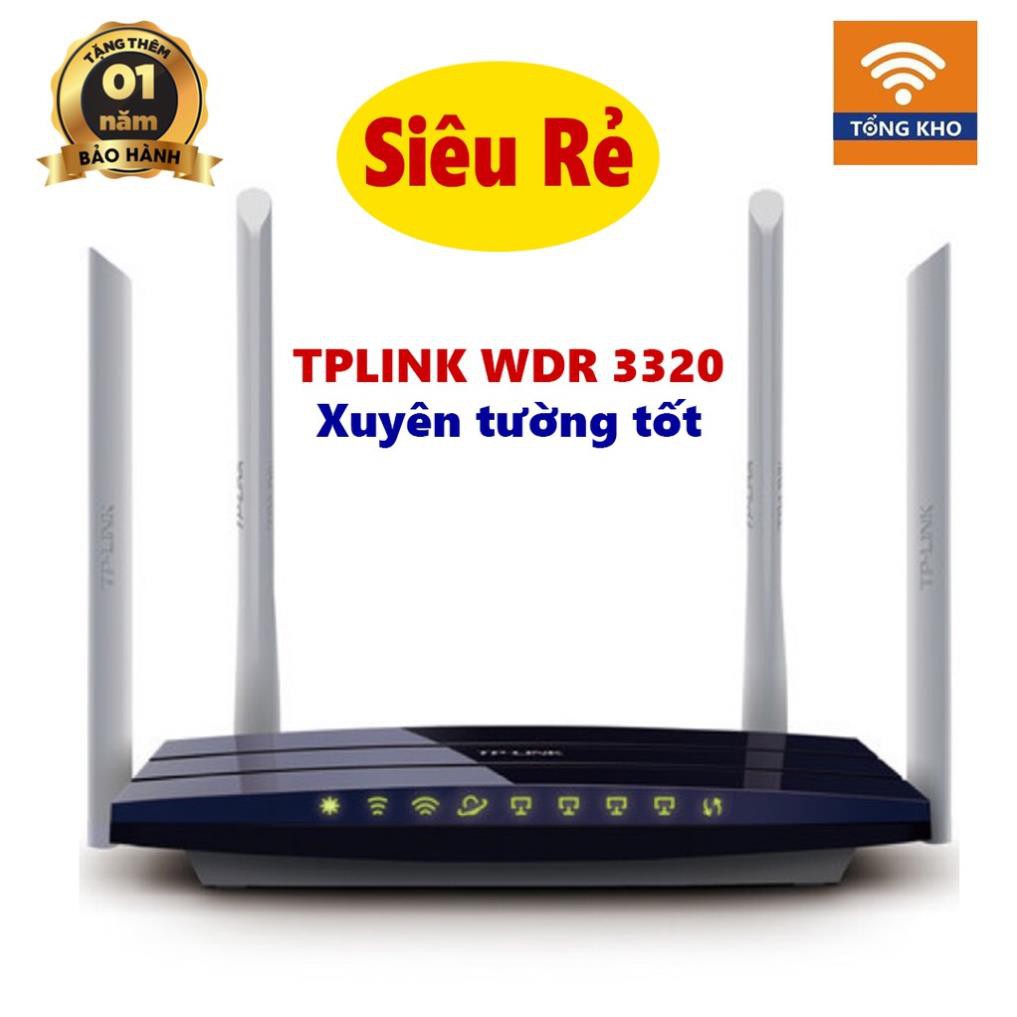 Bộ phát wifi 4 Râu TP Link WDR3320 Xuyên Tường - 2 Băng Tần