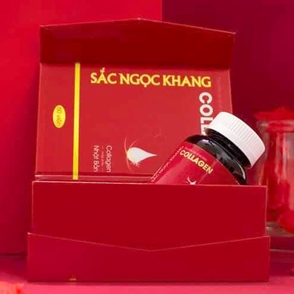 Collagen Sắc Ngọc Khang - Bổ sung collagen giúp ngăn ngừa lão hóa da, giúp da căng bóng mịn màng (60 viên)