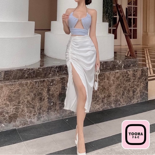Chân váy Dài Rút 1 Bên Yoona 2073