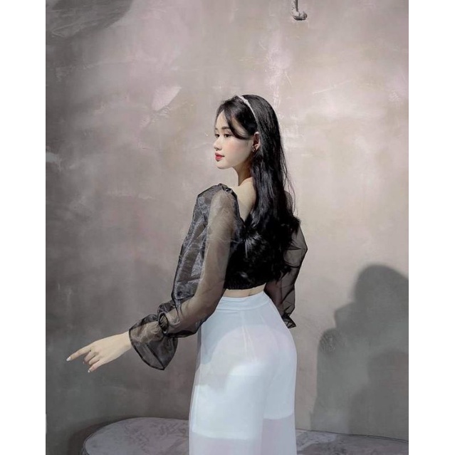 ❤️❤️ÁO CROPTOP TAY PHỒNG  XINH XẮN❣️❤️