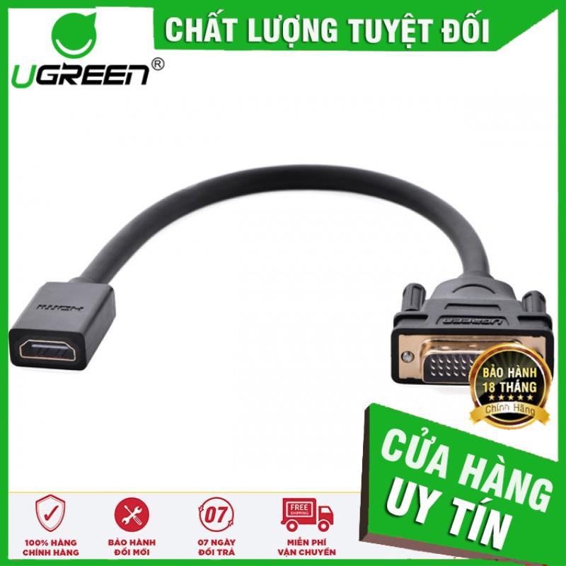 Cáp nối DVI (24+1) to HDMI chính hãng Ugreen 20118 ✔Hàng Chính Hãng✔