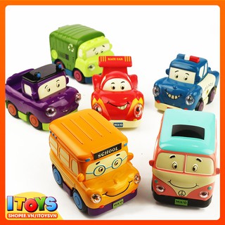Xe ô tô có đèn, 13.5cm, mô hình xe ô tô đồ chơi cho trẻ em ITOYS