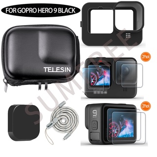 Set Phụ Kiện Bảo Vệ Và Kính Cường Lực Cho Gopro Hero 9