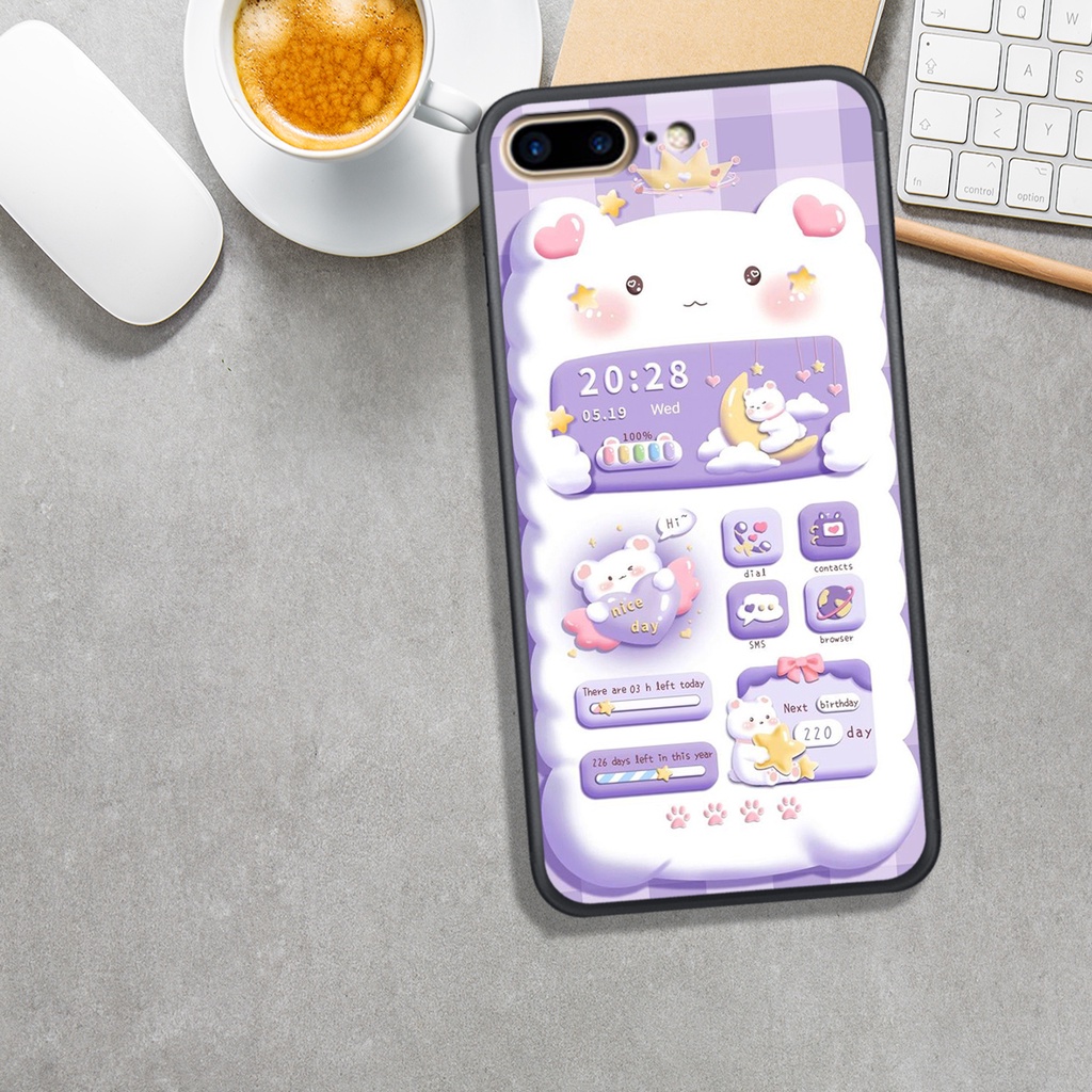 Ốp Lưng IPHONE 6 PLUS - 7 PLUS - 8 PLUS , In Hình Gấu ChiBi Đáng Yêu, Đẹp.