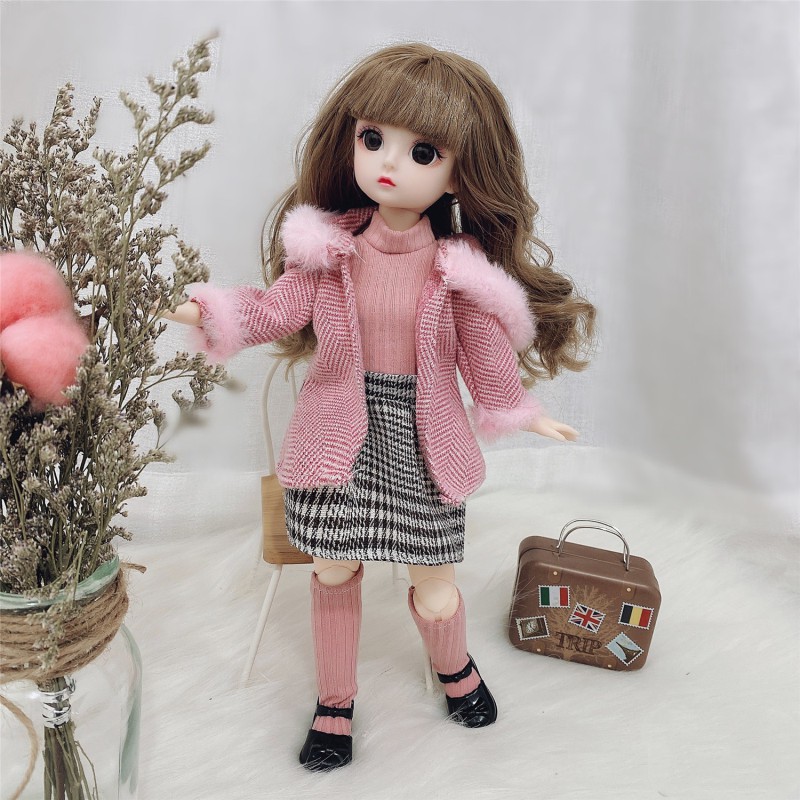 Búp Bê BJD 1 / 6 30Cm 21 Mắt Nâu Có Thể Di Chuyển Dễ Thương