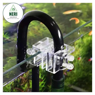 Kẹp Mica Giữ Ống IN OUT - Cho Bể Thủy Sinh
