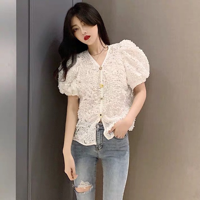 Áo kiểu tay phồng korea