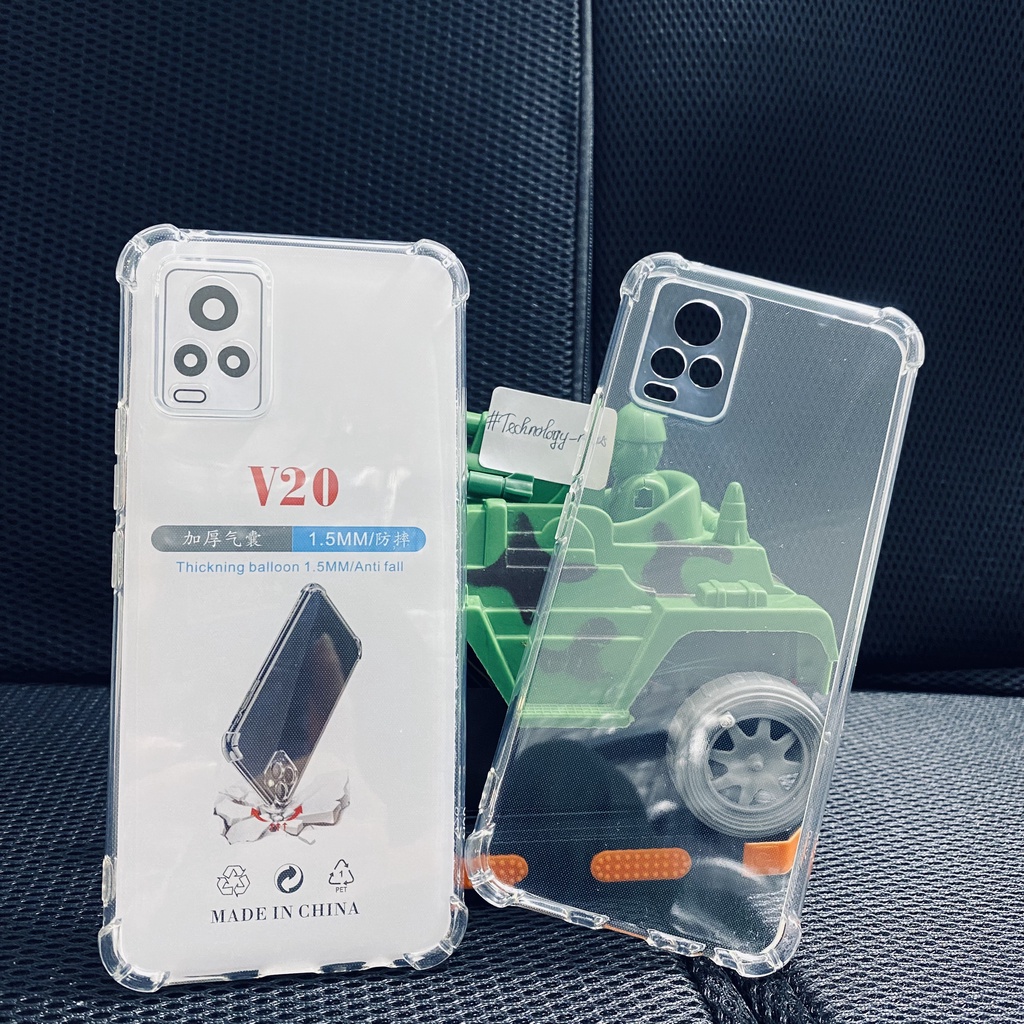 Ốp lưng chống sốc Vivo V20/ V20 2021 trong suốt cao cấp bo 4 góc chống va đập