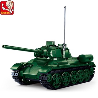 Set 497 khối lắp ráp SLUBAN họa tiết xe tăng 215 độc đáo