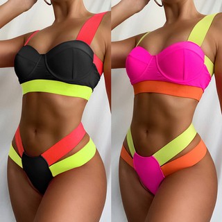 Bộ bikini màu neon lg23 2021