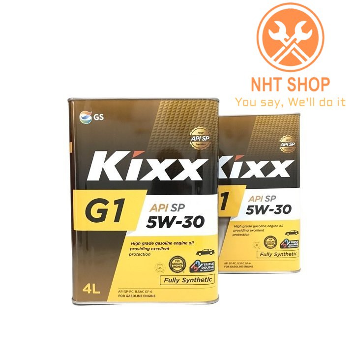 Dầu Nhớt KIXX G1 SP 5W30 | 10W40  4 Lít Thùng Thiếc Cao Cấp – NHT Shop