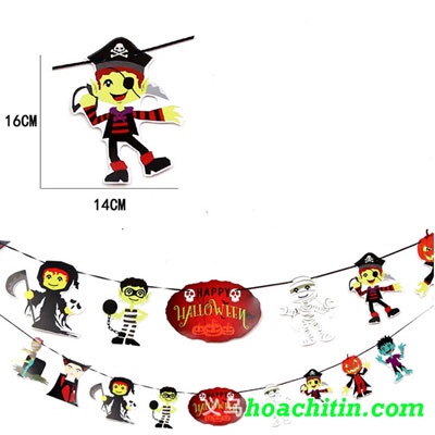 Dây treo trang trí Halloween phụ kiện trang trí tiệc dễ thương