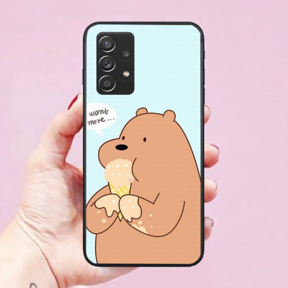 Ốp lưng Samsung Galaxy A01 / A02S / A12 / A21S / A32 /A52 / A72 hình Gấu Bear Đáng Yêu 01
