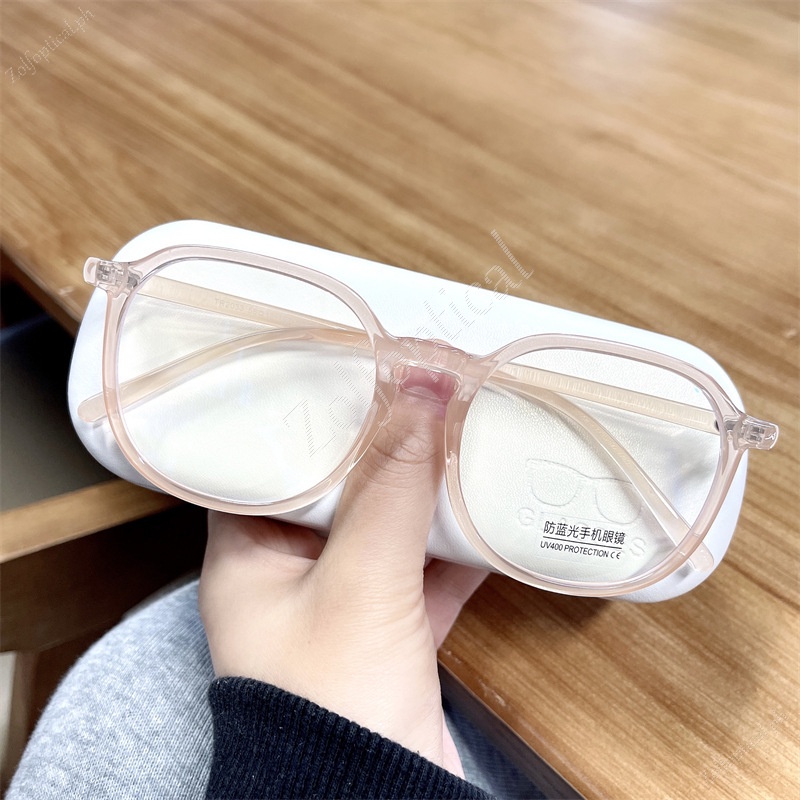 Kính Mát Gọng Nhựa Tròn Oversized Phong Cách Vintage Thời Trang Cho Nam Nữ