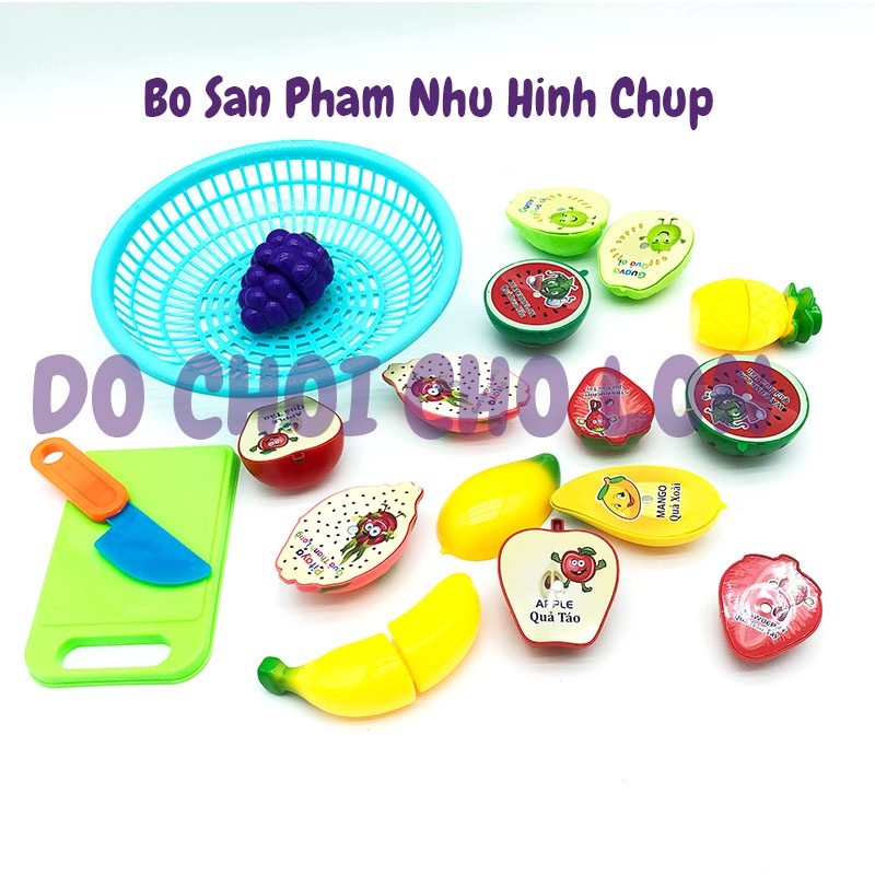 Đồ chơi nấu ăn rổ đựng trái cây cắt hít nam châm bằng nhựa LT5088-5T
