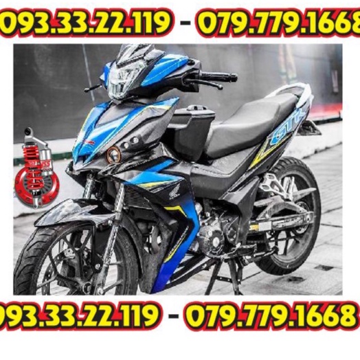 Tem Rời Honda Winner V1 GTR Xanh Đen Bóng