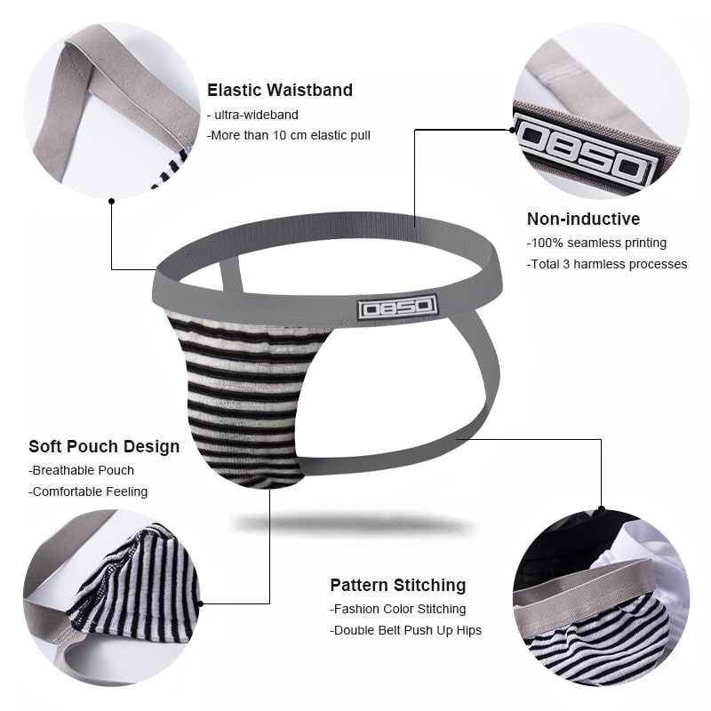 Quần lót nam ORLVS Bs3119 vải cotton mềm mại cạp thấp thoáng khí gợi cảm