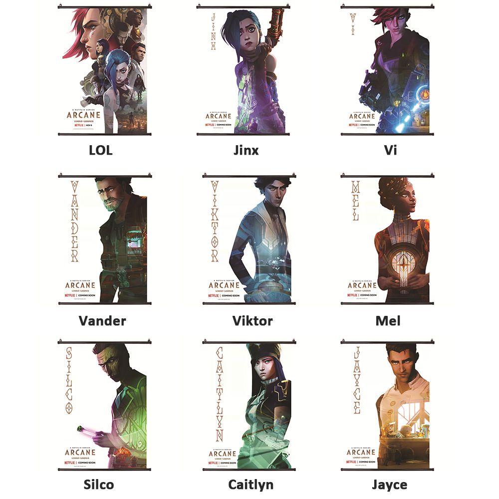 Tranh Vải Canvas 40x60CM Treo Tường Trang Trí Phong Cách Liên Minh Huyền Thoại