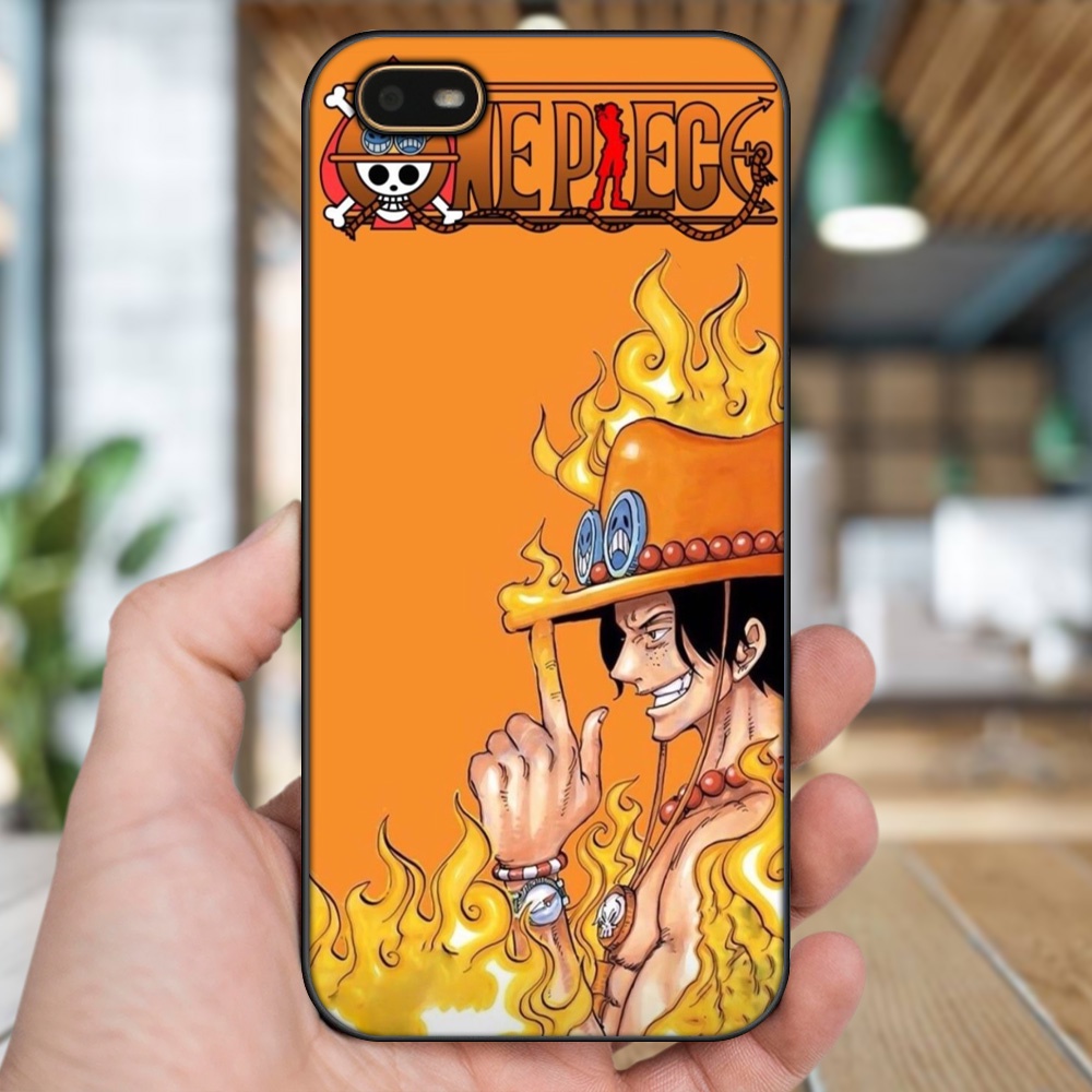 Ốp lưng Oppo A1K viền đen in hình Ace One Piece