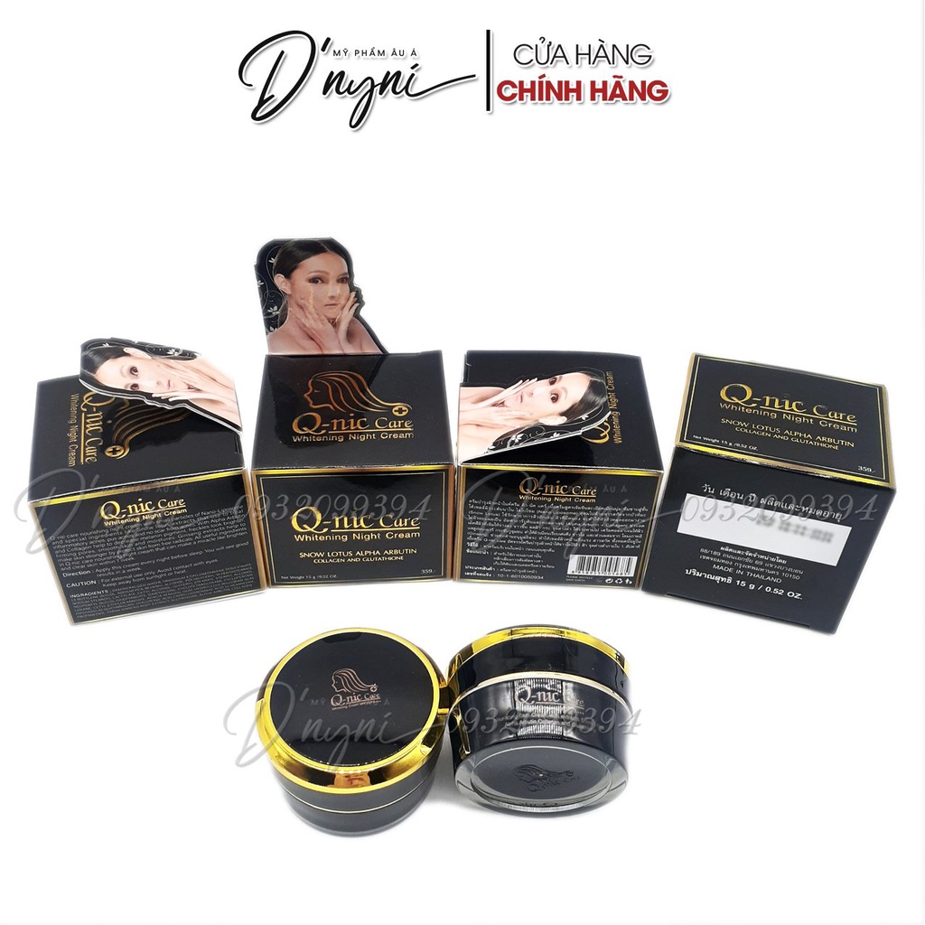Kem Dưỡng Ẩm Trắng Da Ban Đêm Q-nic Care Whitening Night Cream 15 Gram Thái Lan
