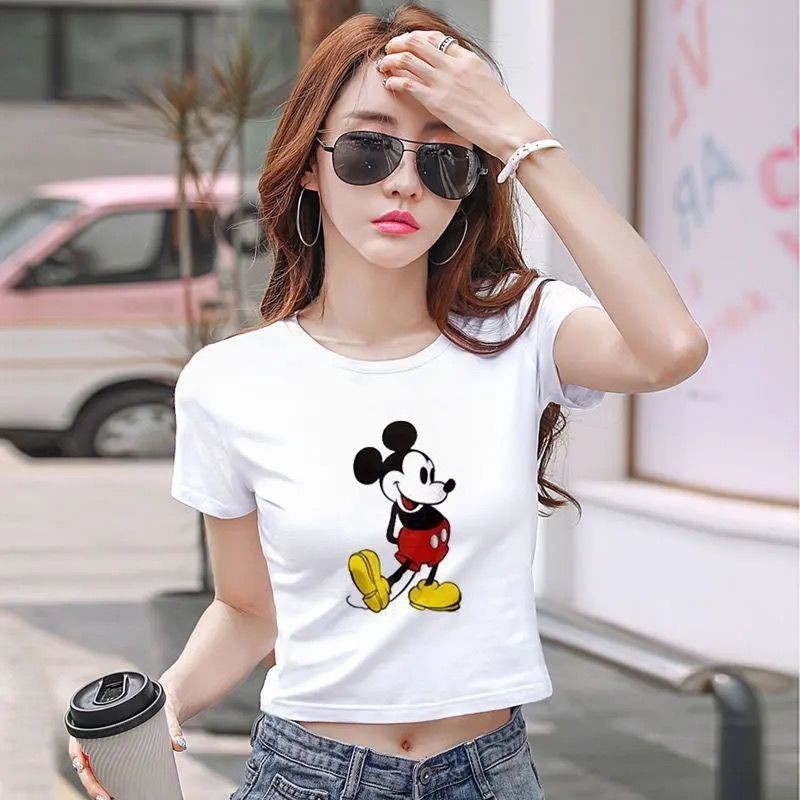 Áo Thun Croptop In Chữ Thời Trang Hè 2021 Cho Nữ