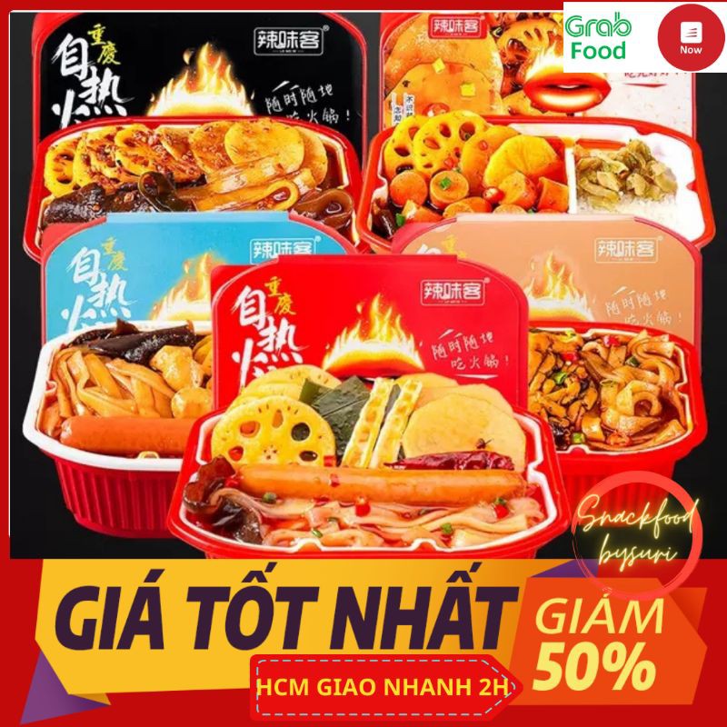[Mã GROSALEHOT giảm 8% đơn 250K] Lẩu Tự Sôi Cay Tê Tứ Xuyên Trùng Khánh LAWEIKE Hộp 420gr - Đồ ăn vặt snackfoodbysuri