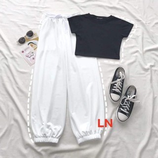 Sét áo croptop + quần bom Haiphuc