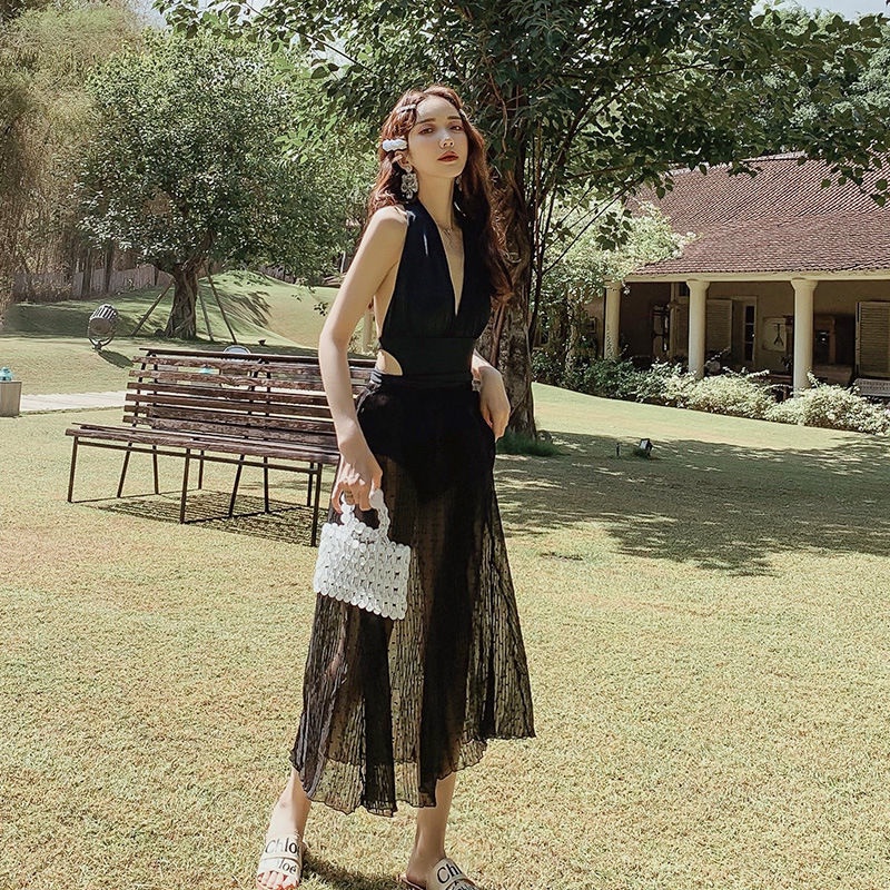 Bộ Đồ Bơi Che Phủ Bụng Phong Cách Hàn Quốc Gợi Cảm Thời Trang Mùa Xuân Cho Nữ