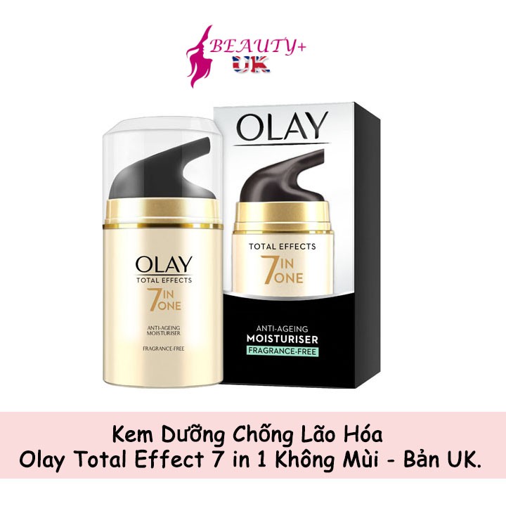 Kem Dưỡng Chống Lão Hóa Olay Total Effect 7 in 1 Không Mùi - Bản UK