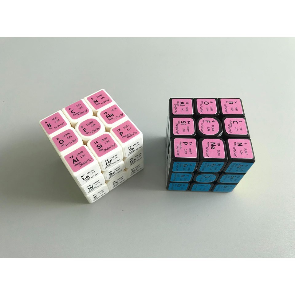 Rubik 3x3x3 - Rubik Hóa học màu đen/ Trắng