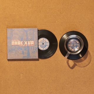 Bộ 2 Lót ly Hình Đĩa Than Tuyển tập Nhạc xưa - CS018