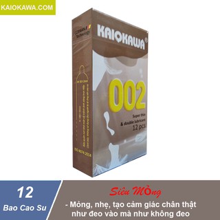 [Cao cấp]Bao cao su Kaiokawa siêu mỏng-công nghệ Nhật Bản hộp 12 bao