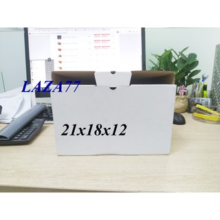 Thùng carton nắp gài size 21x18x12cm bộ 20 hộp carton