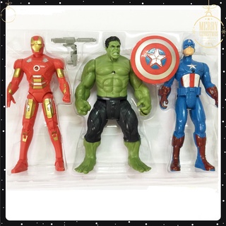 ĐỒ CHƠI MÔ HÌNH COMBO SIÊU ANH HÙNG AVENGERS ,HULK,CAPTAIN,IRONMAN . GIÁ RẺ