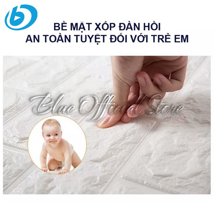 Xốp Dán Tường 💥 Xốp Dán Tường 3D 💥 Giả Gạch Khổ Lớn 70x77cm Loại 1 Siêu Dính, Chống Ồn, Cách Âm Tốt - XDT3D