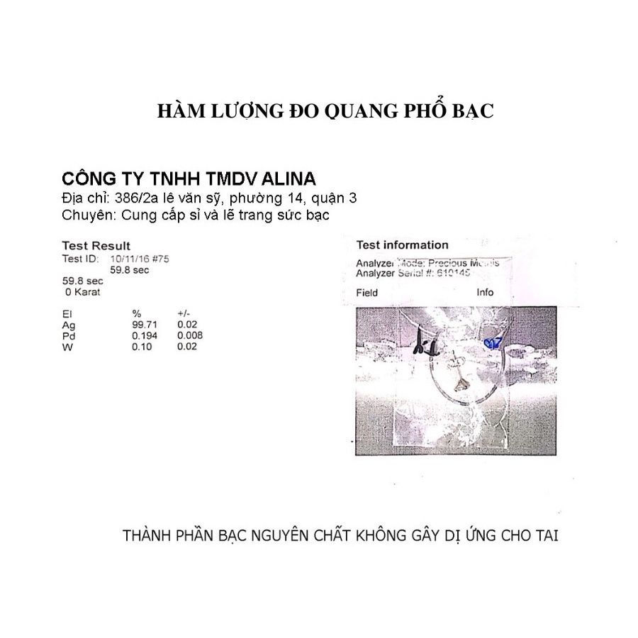 Khuyên Tròn Bạc 925 Dày 2.4mm Bấm Bật Đính Đá Đơn Giản Khoen Tròn Nam Nữ ALINA 1047