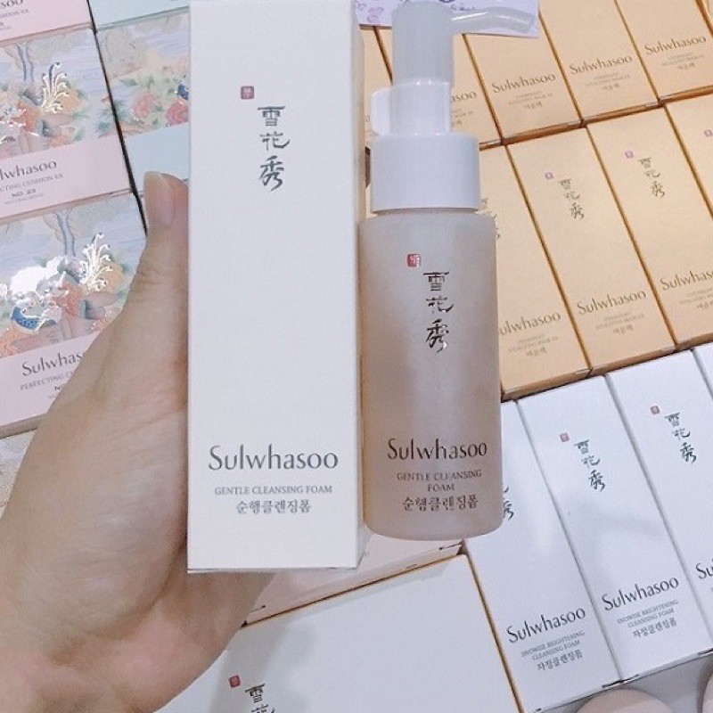 Sữa rửa mặt dịu nhẹ làm sạch bụi bẩn và tế bào chết Sulwhasoo Gentle Cleansing Foam 50ml