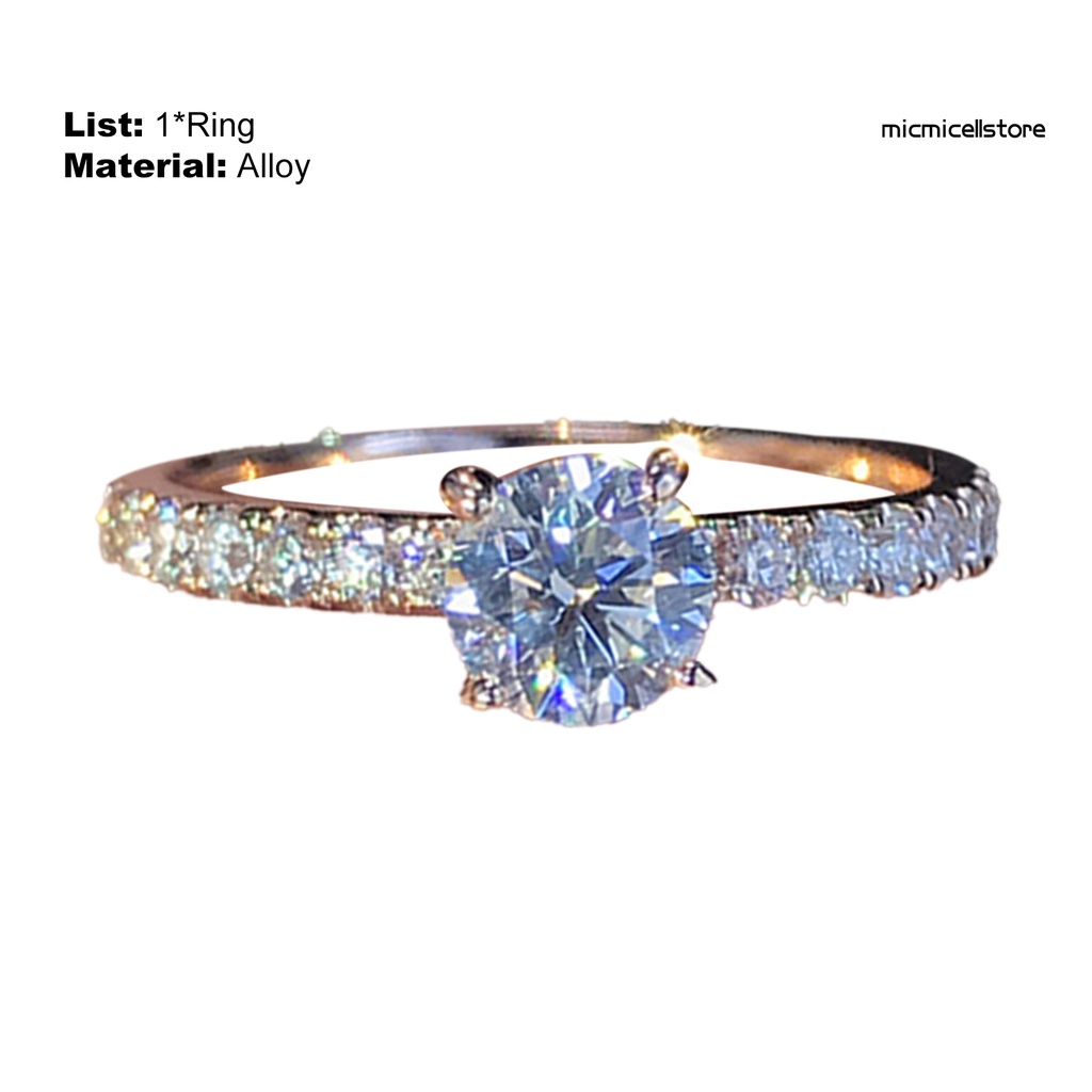 Nhẫn Đính Đá Lấp Lánh Phong Cách Cổ Điển Cho Nữ