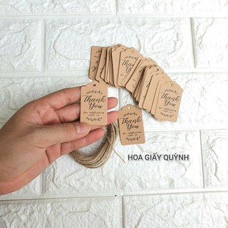 100 Tag TREO GIẤY  CÓ DÂY