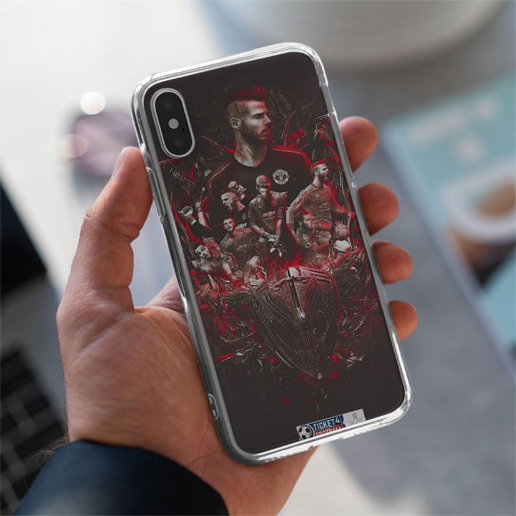 Ốp lưng thủ môn số 1 De Gea CLB Manchester United cho Iphone 5 6 7 8 Plus 11 12 Pro Max X Xr FOO20210115