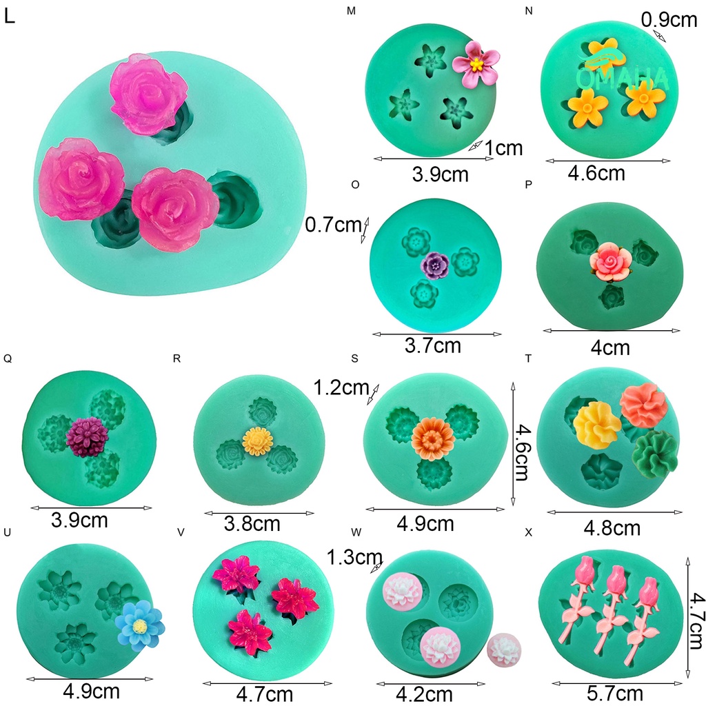 Khuôn Silicone Tạo Hình Làm Bánh Kẹo 3D Lãng Mạn